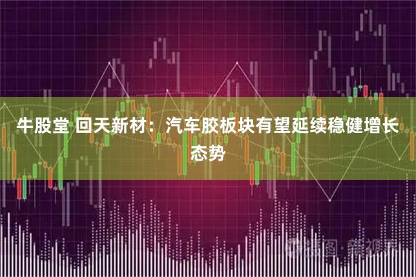 牛股堂 回天新材：汽车胶板块有望延续稳健增长态势